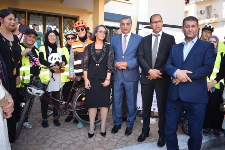 مشاركة بعض عضوات جمعية عنابة مدينة الدراجة في افتتاح المهرجان الوطني الثقافي للانتاج المسرحي النسوي